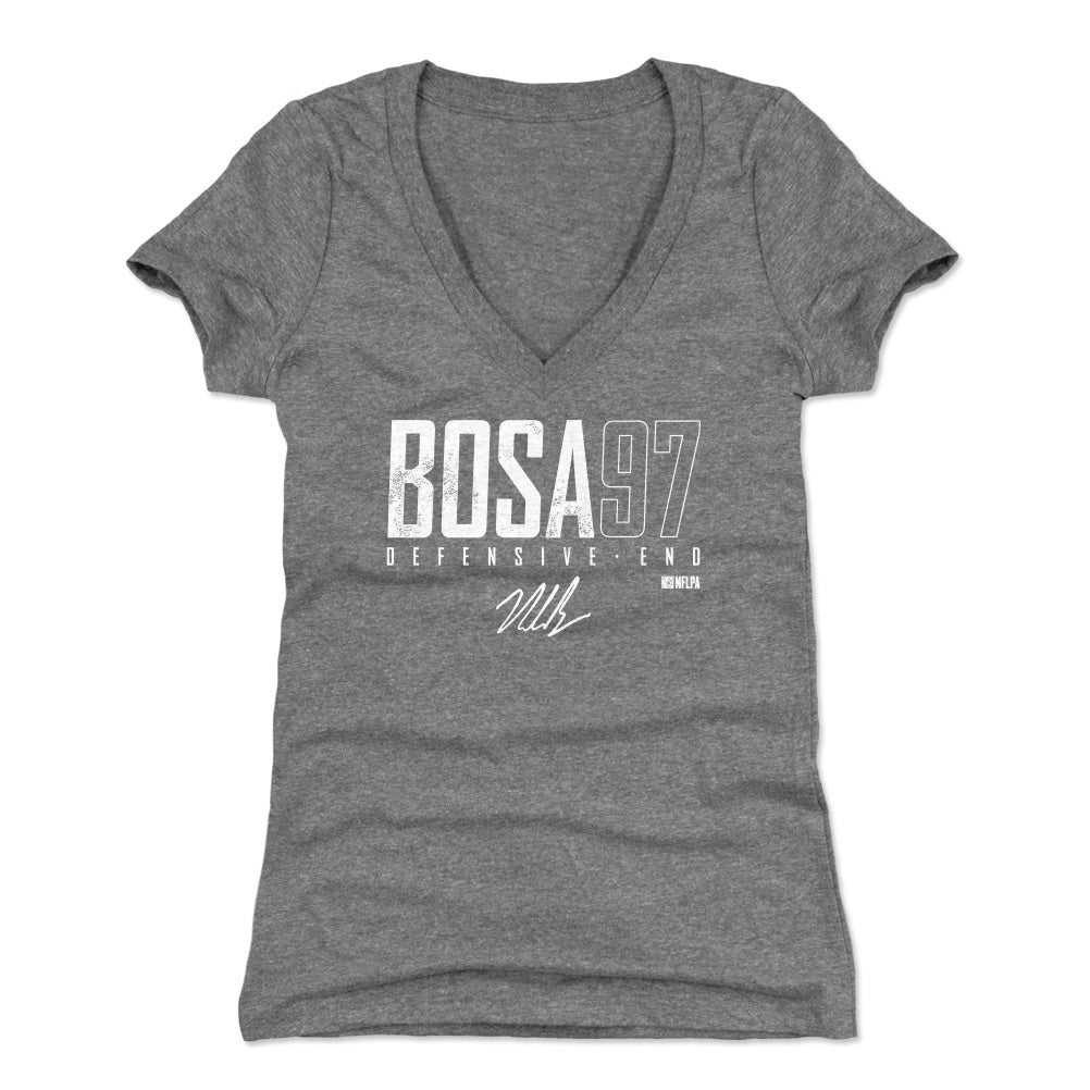 Nick Bosa Women&#39;s V-Neck T-Shirt | 500 LEVEL