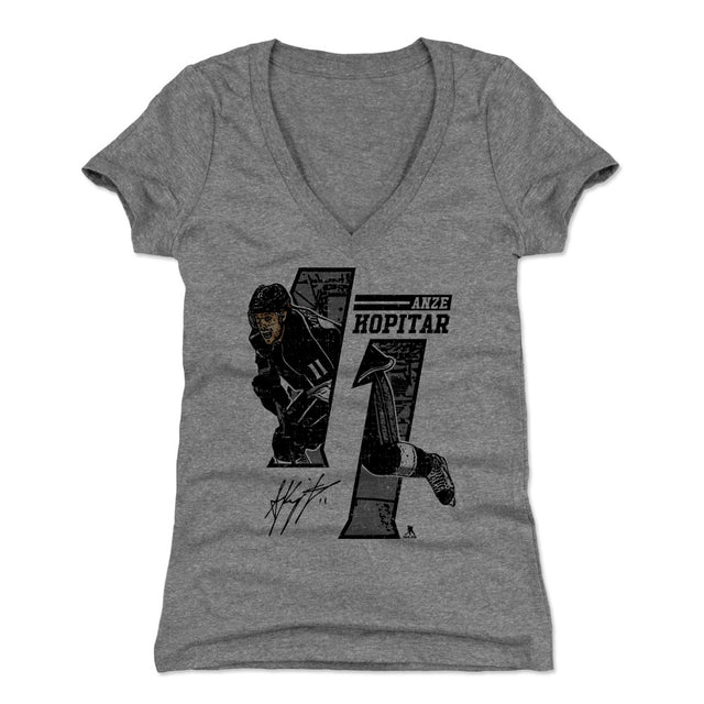 Anze Kopitar Women's V-Neck T-Shirt | 500 LEVEL