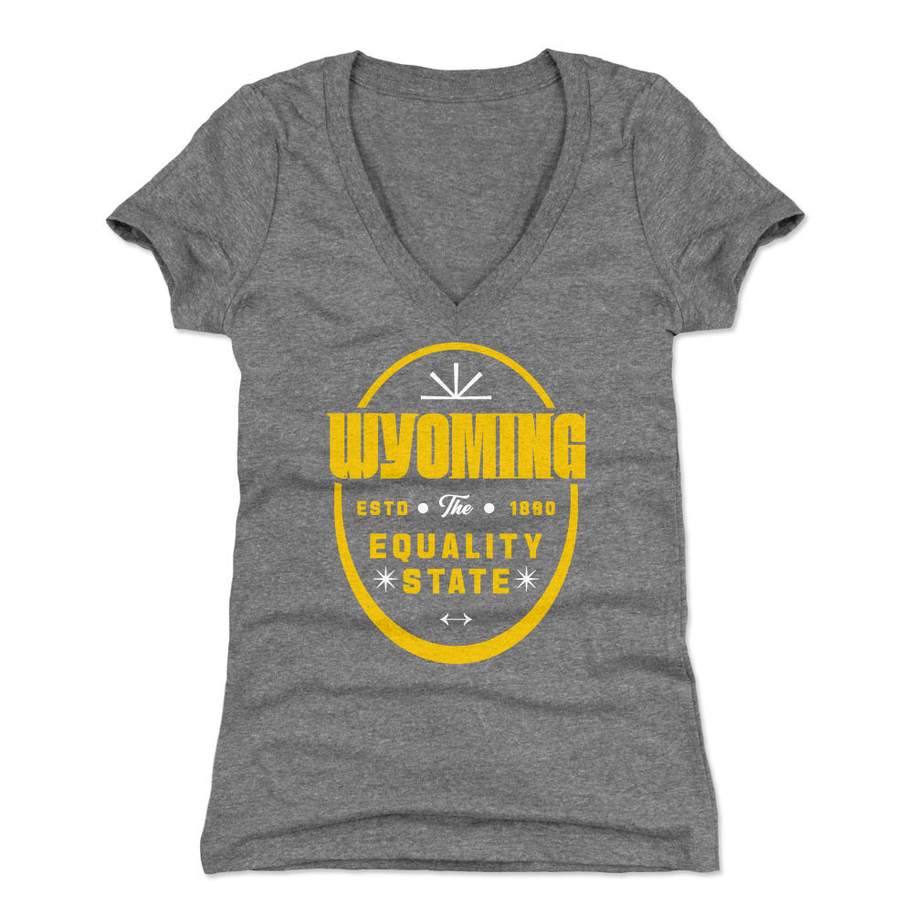 Wyoming Women's V-Neck T-Shirt | 500 LEVEL