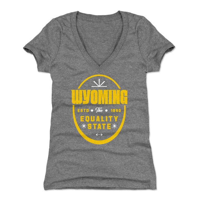 Wyoming Women's V-Neck T-Shirt | 500 LEVEL