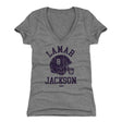 Lamar Jackson Women's V-Neck T-Shirt | 500 LEVEL