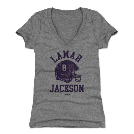 Lamar Jackson Women's V-Neck T-Shirt | 500 LEVEL