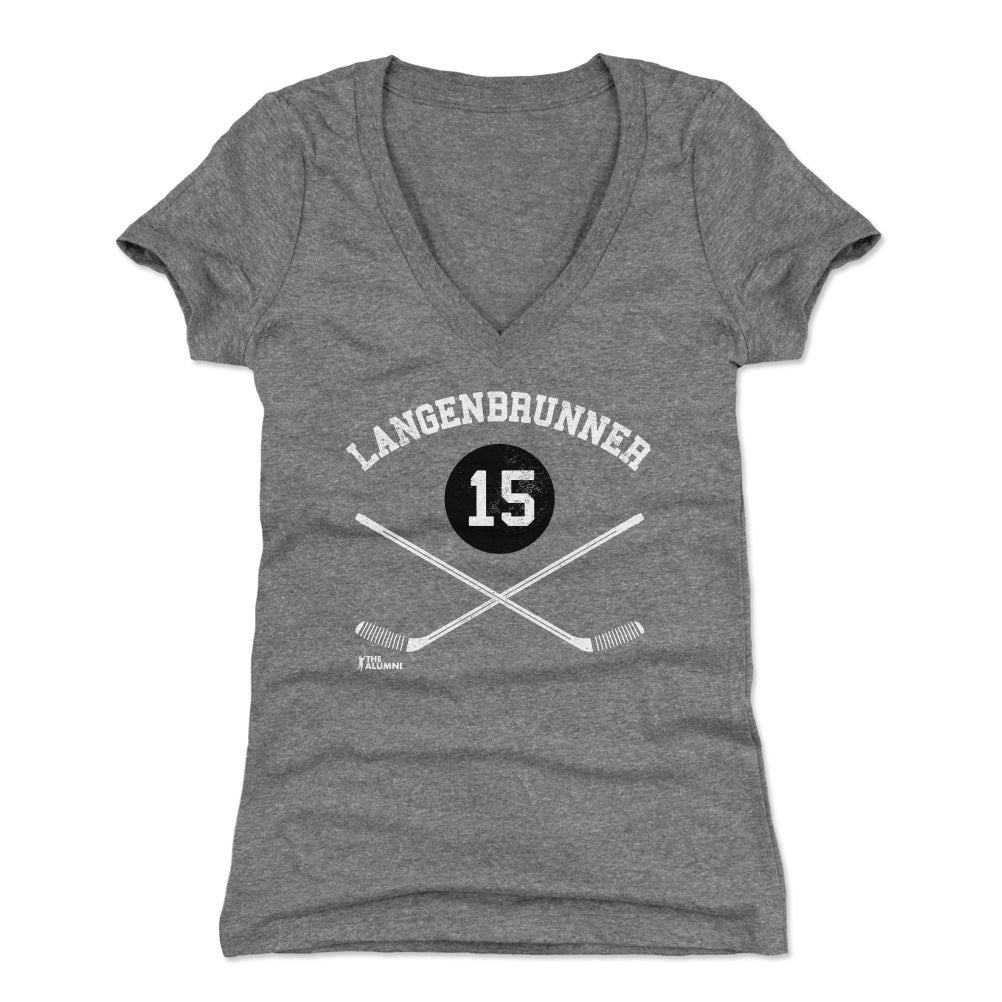 Jamie Langenbrunner Women&#39;s V-Neck T-Shirt | 500 LEVEL