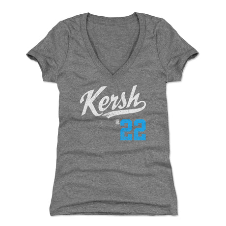 Clayton Kershaw Women's V-Neck T-Shirt | 500 LEVEL