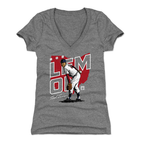 Bob Lemon Women's V-Neck T-Shirt | 500 LEVEL