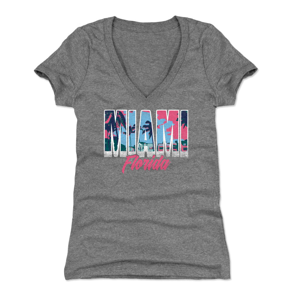 Miami Women's V-Neck T-Shirt | 500 LEVEL
