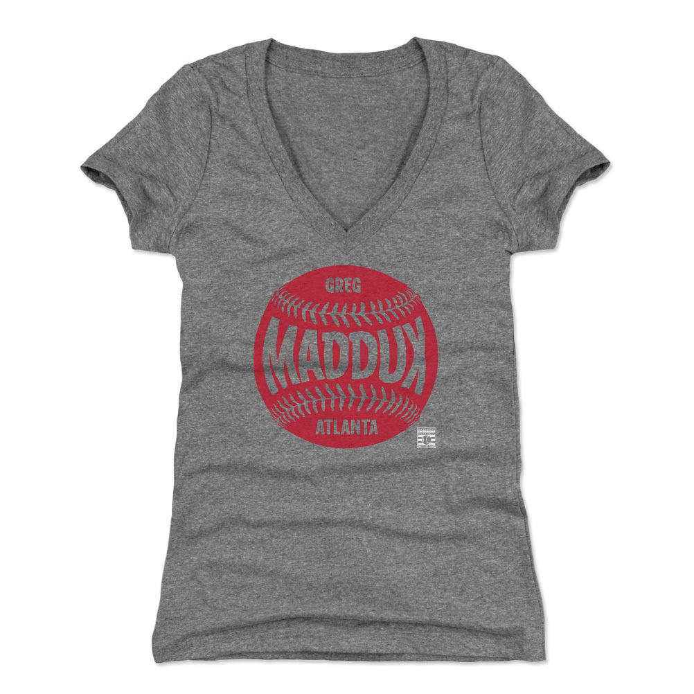 Greg Maddux Women&#39;s V-Neck T-Shirt | 500 LEVEL