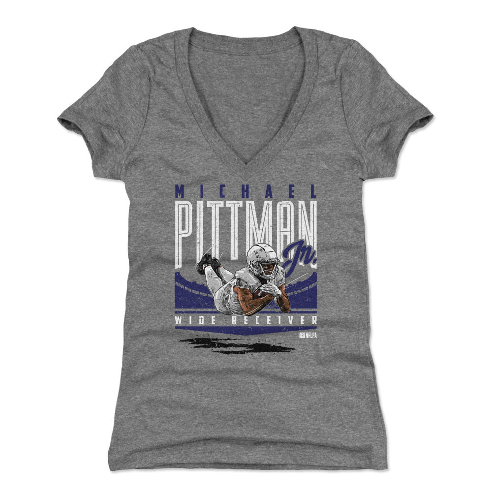 Michael Pittman Jr. Women's V-Neck T-Shirt | 500 LEVEL