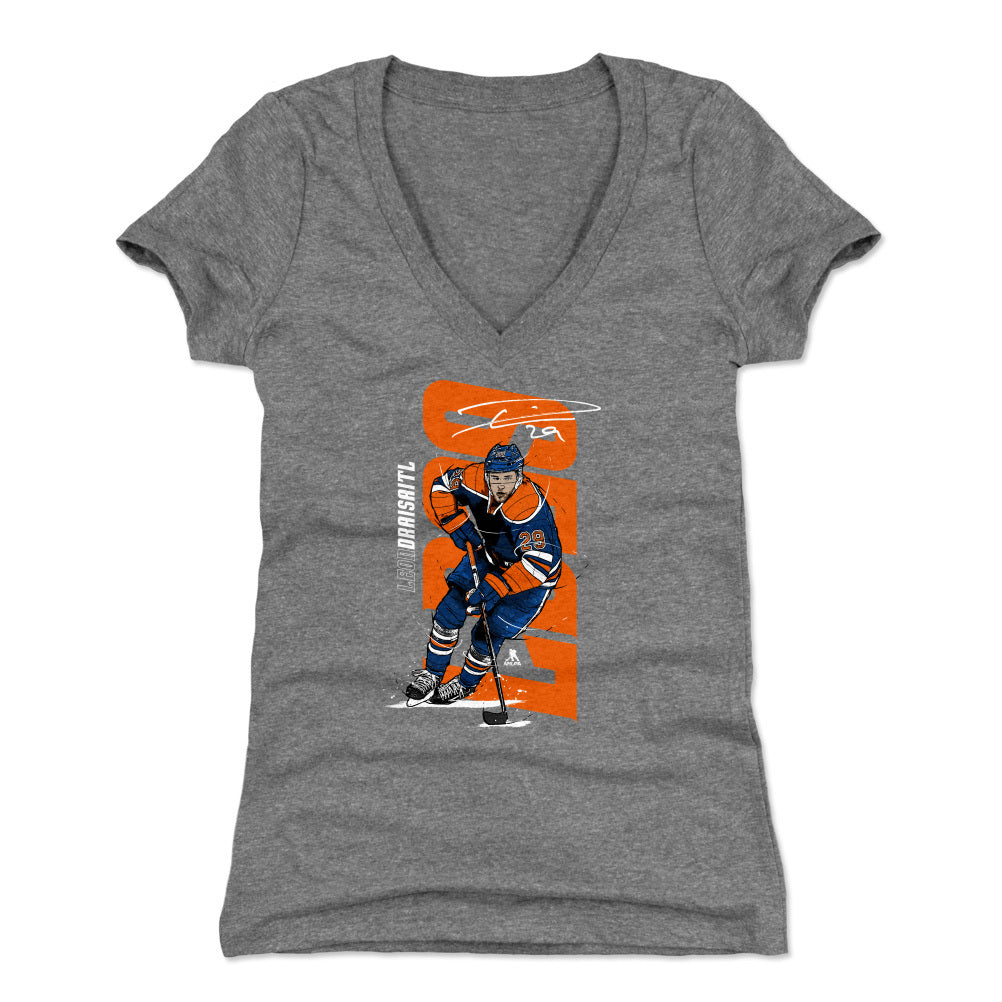 Leon Draisaitl Women's V-Neck T-Shirt | 500 LEVEL