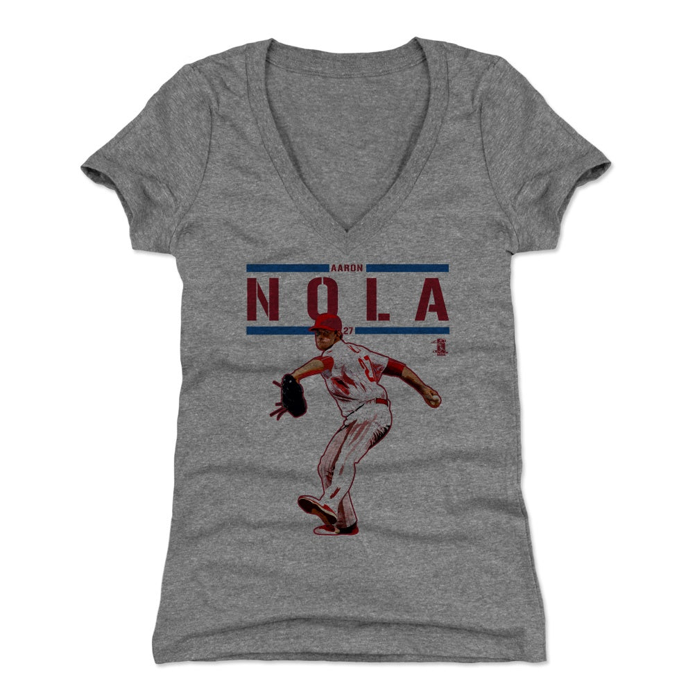 Aaron Nola Women's V-Neck T-Shirt | 500 LEVEL