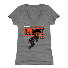 Myles Garrett Women's V-Neck T-Shirt | 500 LEVEL