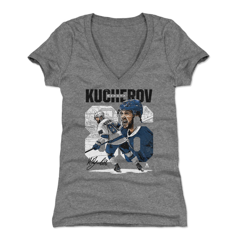 Nikita Kucherov Women's V-Neck T-Shirt | 500 LEVEL