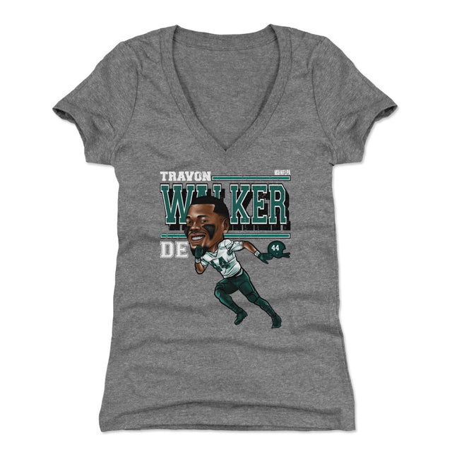 Travon Walker Women's V-Neck T-Shirt | 500 LEVEL