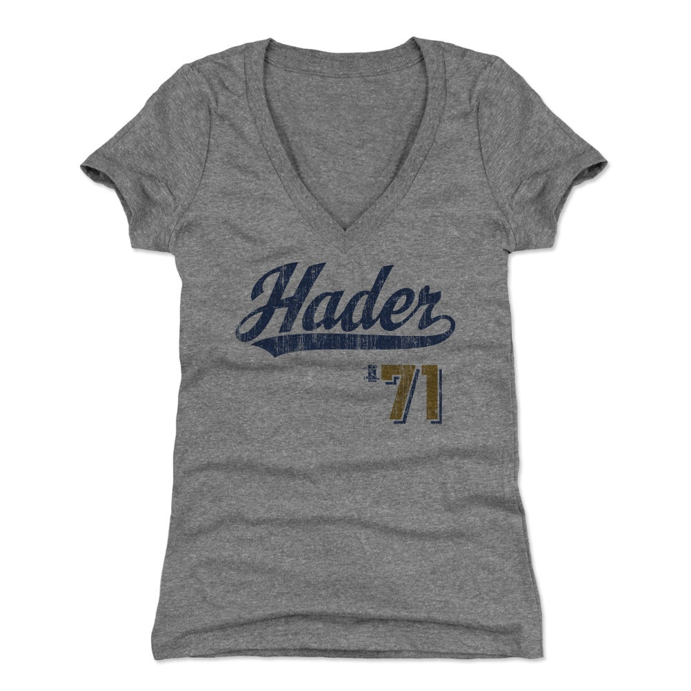 Josh Hader Women&#39;s V-Neck T-Shirt | 500 LEVEL