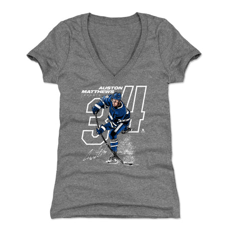 Auston Matthews Women's V-Neck T-Shirt | 500 LEVEL