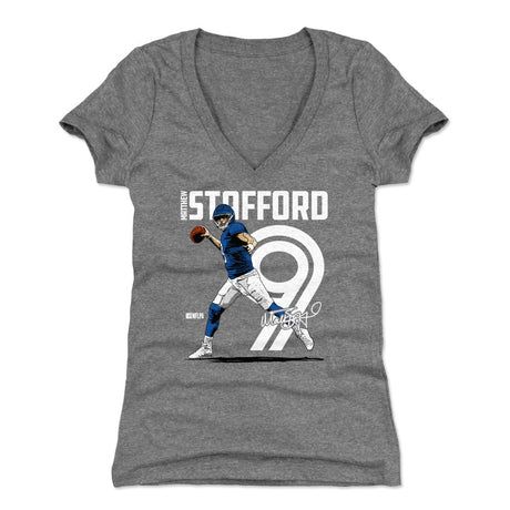 Matthew Stafford Women's V-Neck T-Shirt | 500 LEVEL