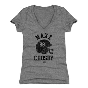 Maxx Crosby Women's V-Neck T-Shirt | 500 LEVEL