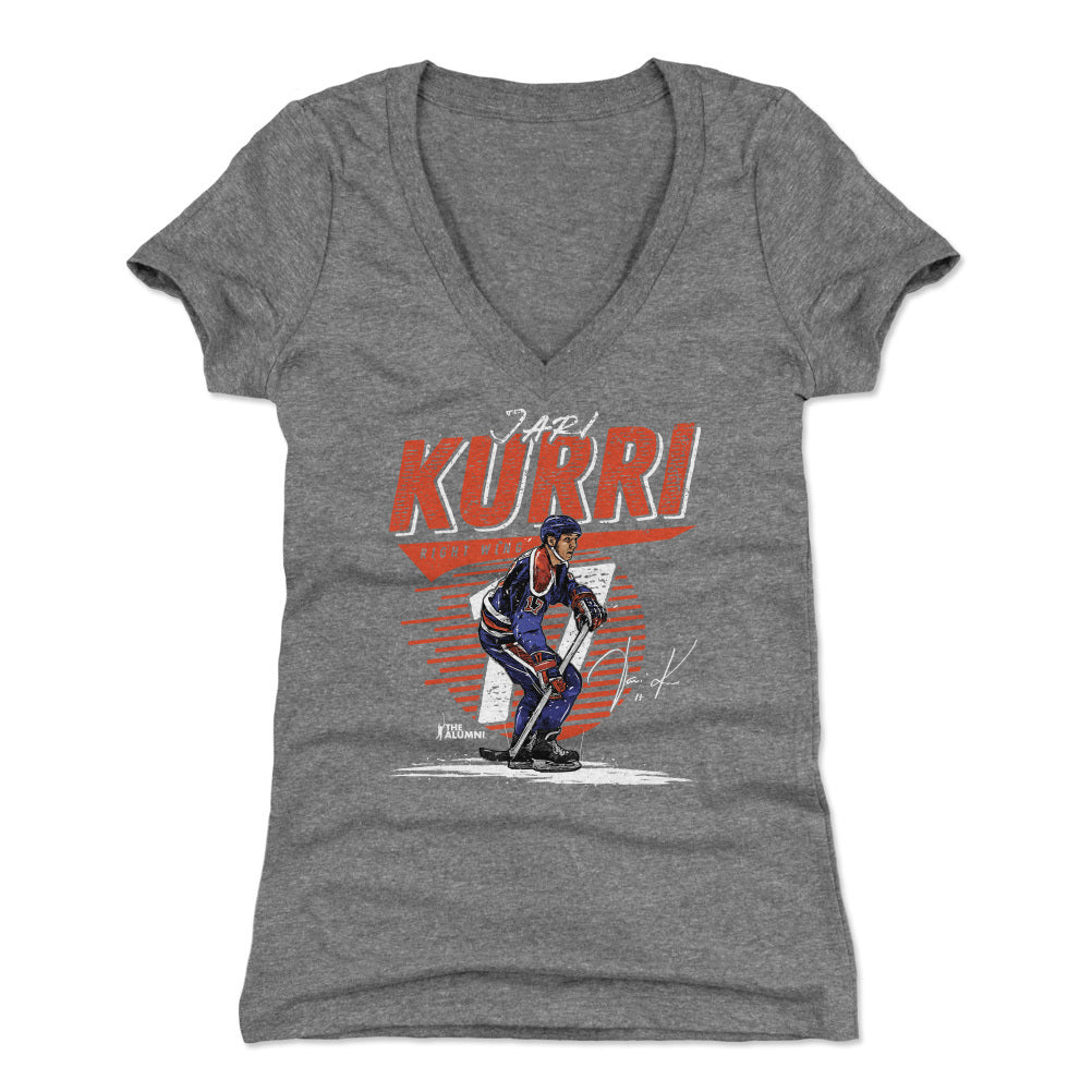 Jari Kurri Women&#39;s V-Neck T-Shirt | 500 LEVEL