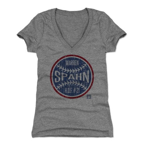 Warren Spahn Women's V-Neck T-Shirt | 500 LEVEL