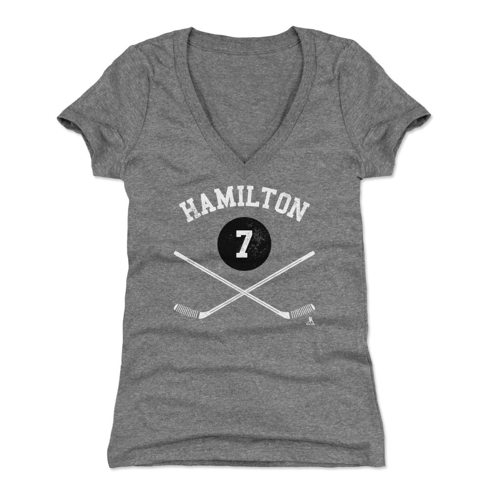 Dougie Hamilton Women's V-Neck T-Shirt | 500 LEVEL