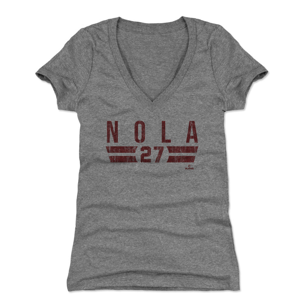 Aaron Nola Women's V-Neck T-Shirt | 500 LEVEL