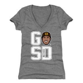 Manny Machado Women's V-Neck T-Shirt | 500 LEVEL