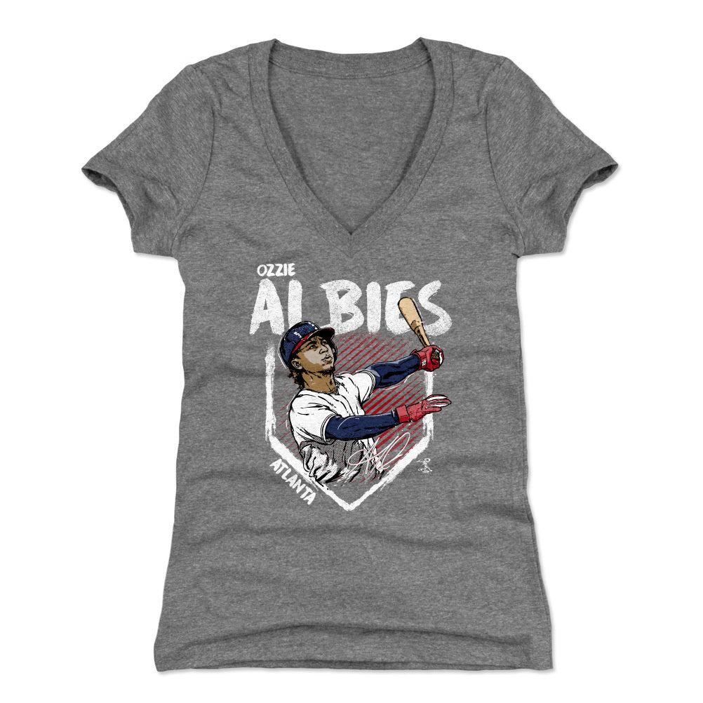 Ozzie Albies Women's V-Neck T-Shirt | 500 LEVEL