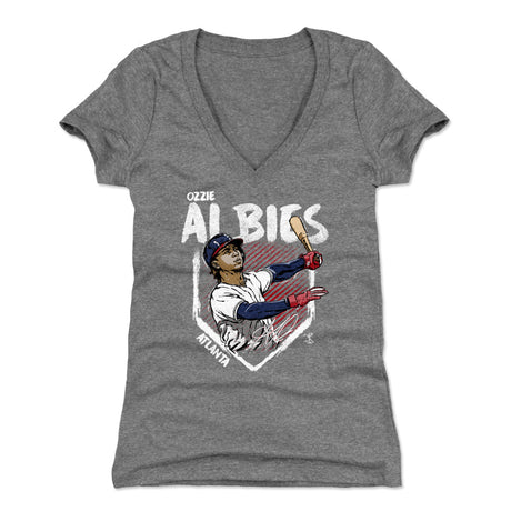 Ozzie Albies Women's V-Neck T-Shirt | 500 LEVEL