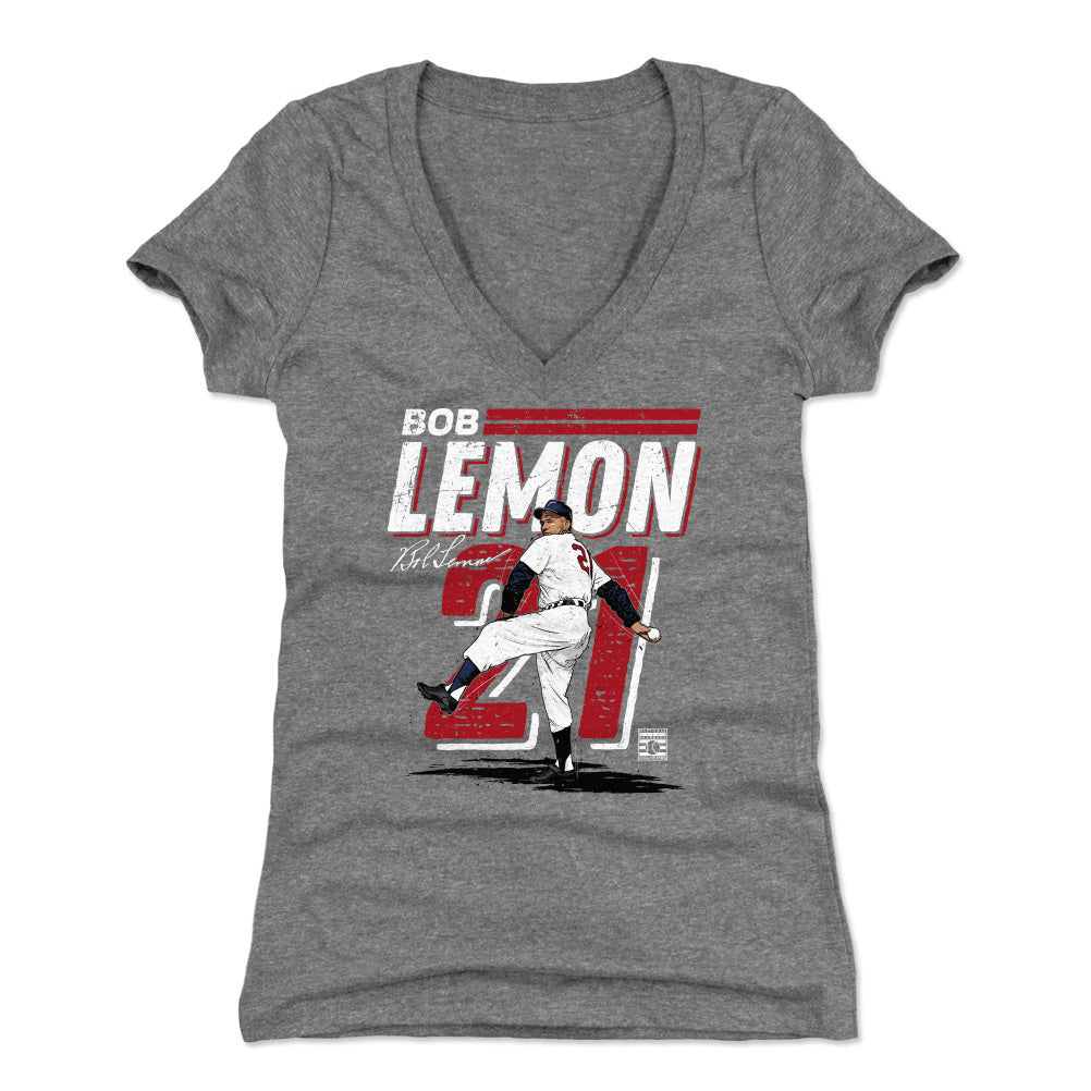Bob Lemon Women's V-Neck T-Shirt | 500 LEVEL