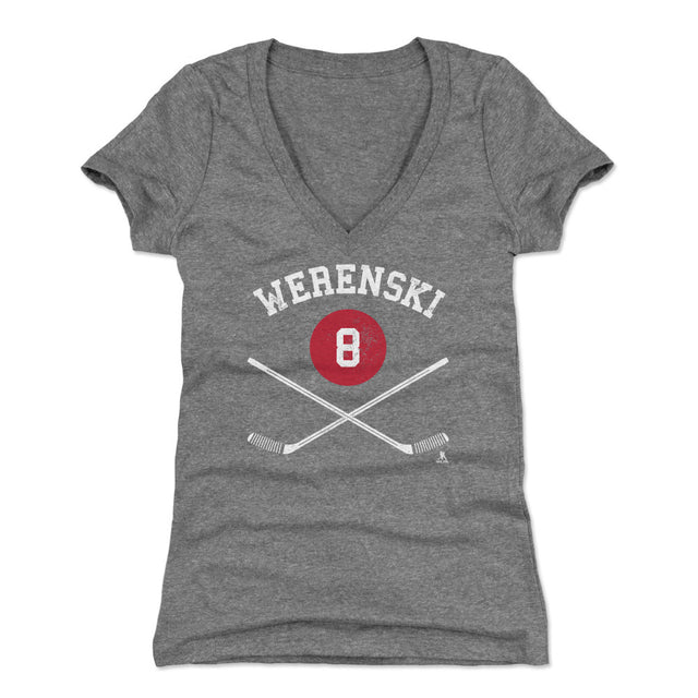 Zach Werenski Women's V-Neck T-Shirt | 500 LEVEL