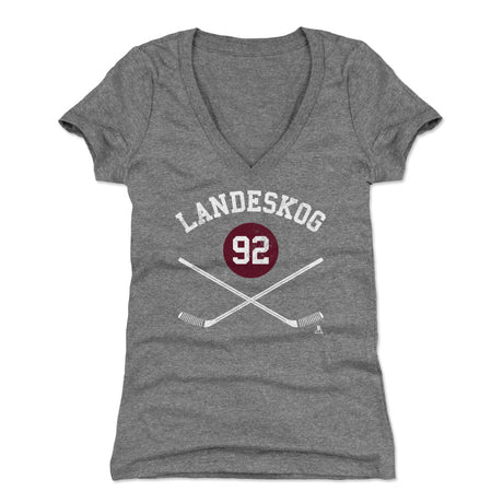 Gabriel Landeskog Women's V-Neck T-Shirt | 500 LEVEL