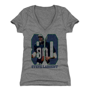 Steve Largent Women's V-Neck T-Shirt | 500 LEVEL