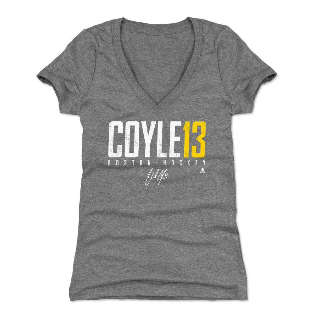 Charlie Coyle Women's T-Shirt - Heather Gray - Boston | 500 Level