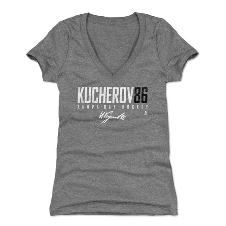 Nikita Kucherov Women's V-Neck T-Shirt | 500 LEVEL