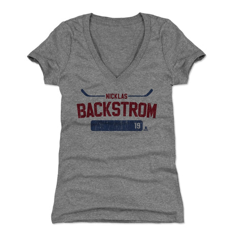 Nicklas Backstrom Women's V-Neck T-Shirt | 500 LEVEL