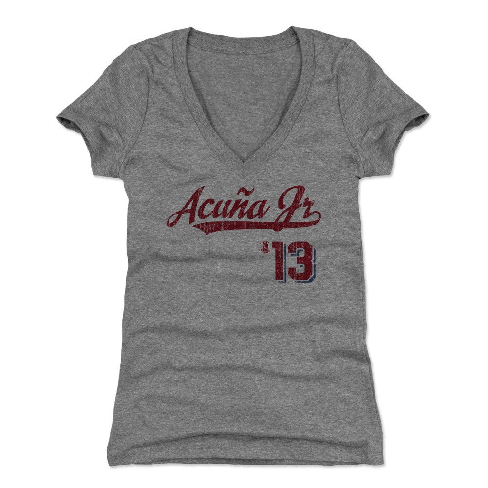 Ronald Acuna Jr. Women's V-Neck T-Shirt | 500 LEVEL
