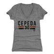 Orlando Cepeda Women's V-Neck T-Shirt | 500 LEVEL
