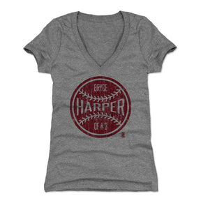 Bryce Harper Women's V-Neck T-Shirt | 500 LEVEL
