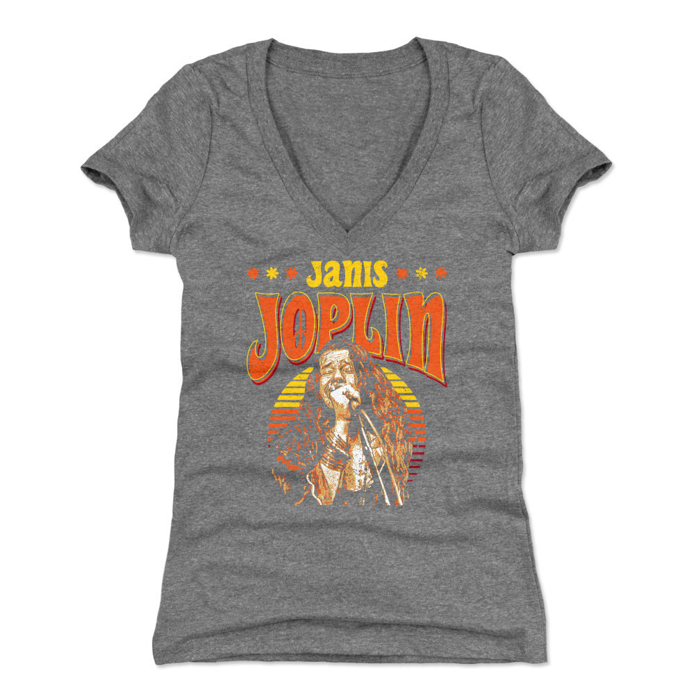 Janis Joplin Women's V-Neck T-Shirt | 500 LEVEL