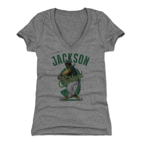 Reggie Jackson Women's V-Neck T-Shirt | 500 LEVEL