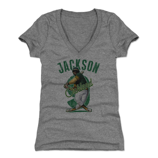 Reggie Jackson Women's V-Neck T-Shirt | 500 LEVEL