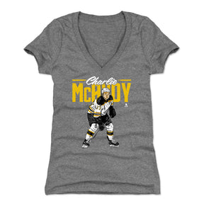 Charlie McAvoy Women's V-Neck T-Shirt | 500 LEVEL