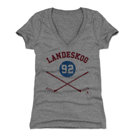 Gabriel Landeskog Women's V-Neck T-Shirt | 500 LEVEL