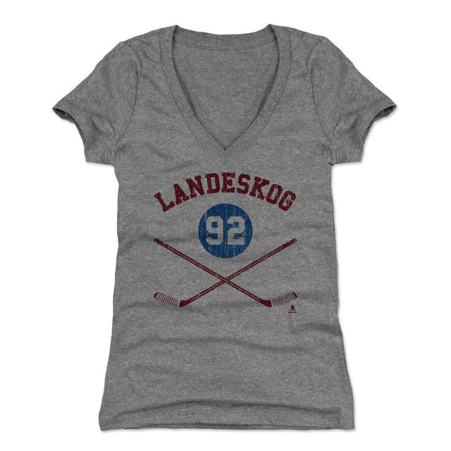 Gabriel Landeskog Women's V-Neck T-Shirt | 500 LEVEL
