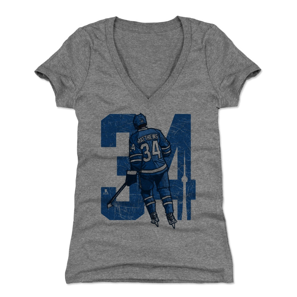 Auston Matthews Women's V-Neck T-Shirt | 500 LEVEL