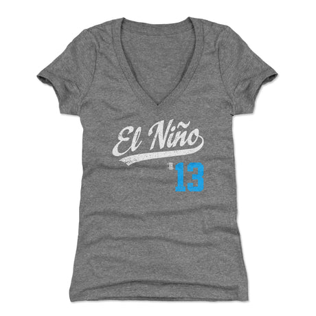 Salvador Perez Women's V-Neck T-Shirt | 500 LEVEL