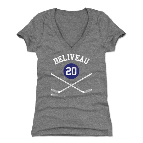 Jean Beliveau Women's V-Neck T-Shirt | 500 LEVEL