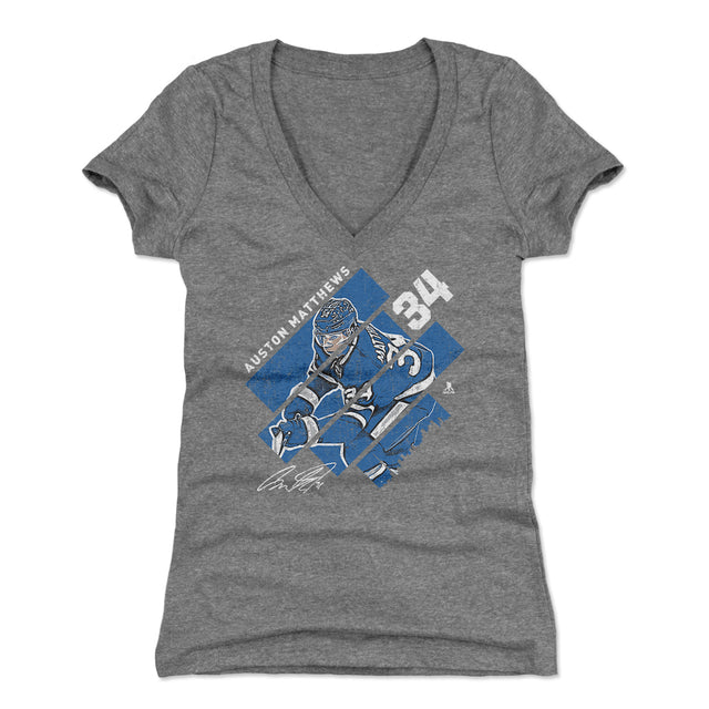 Auston Matthews Women's V-Neck T-Shirt | 500 LEVEL