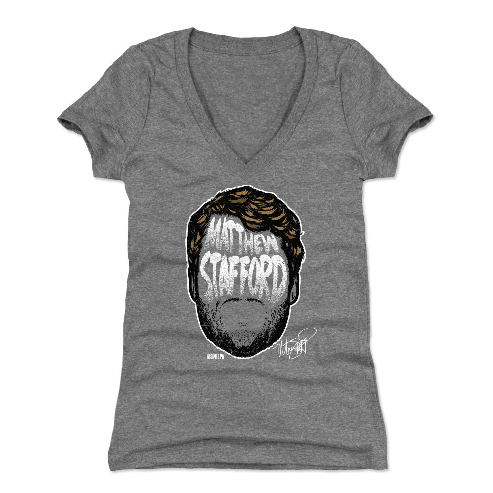 Matthew Stafford Women's V-Neck T-Shirt | 500 LEVEL