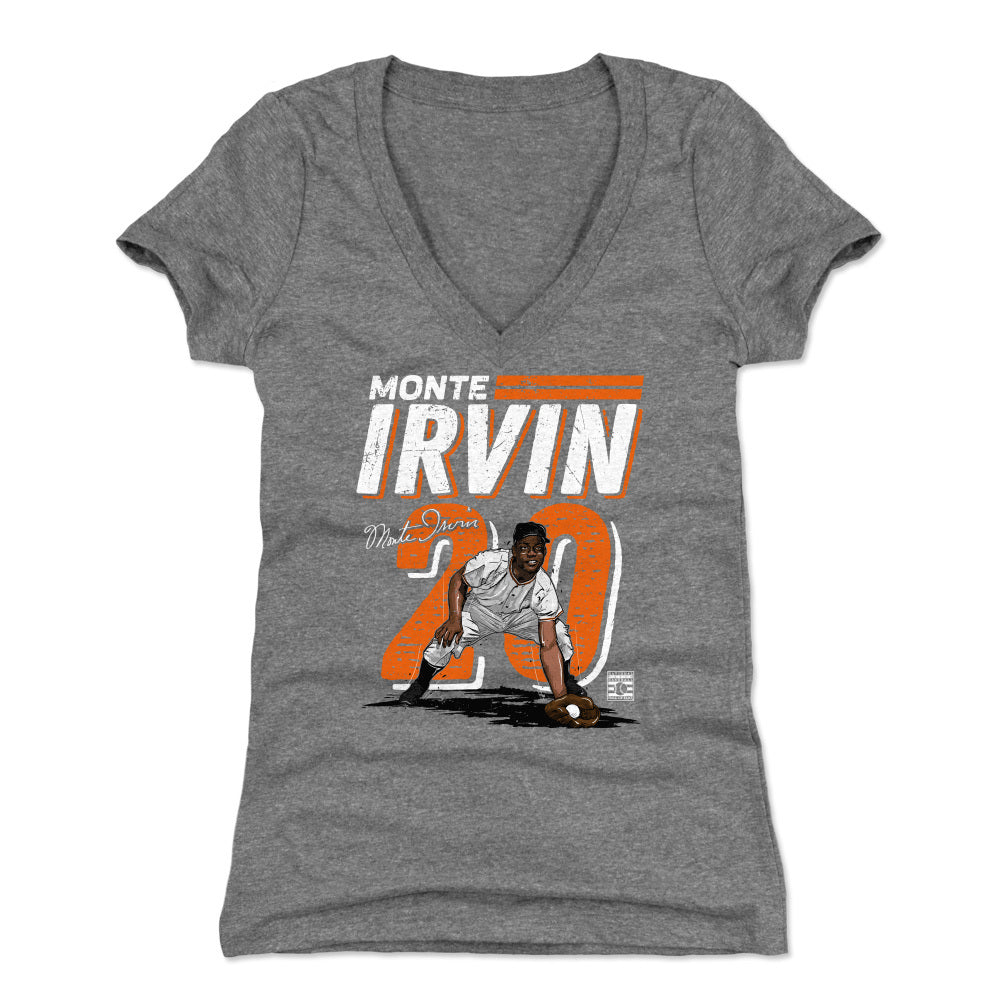 Monte Irvin Women's V-Neck T-Shirt | 500 LEVEL